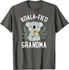 Mothers Day Stuff for Mom from Daughter or Son Koalafied Grandma Koala Bear Sunflower Floral Mothers Day T-Shirt - Asphalt Grey