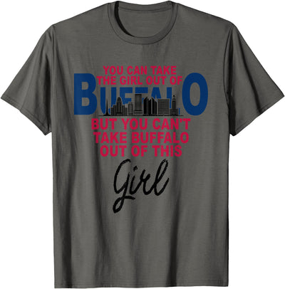 Cow Womens Proud Buffalo Girl Moved From Buffalo T-Shirt