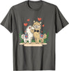 Llama Bride and Groom Wedding Matching Couple Llama Bride and Groom Wedding Art Matching Couple Loving T-Shirt - Asphalt Grey