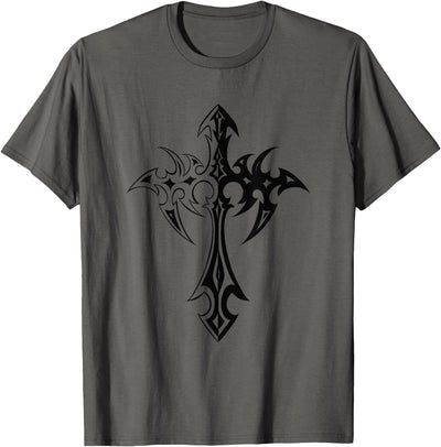 Alt Emo Grunge Alternative Goth Aesthetic Graphic Gothic Cross Mall Goth Punk Grunge Aesthetic T-Shirt