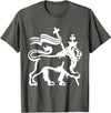 T and T Lion Christian Designs Lion Of Judah T-Shirt - Asphalt Grey