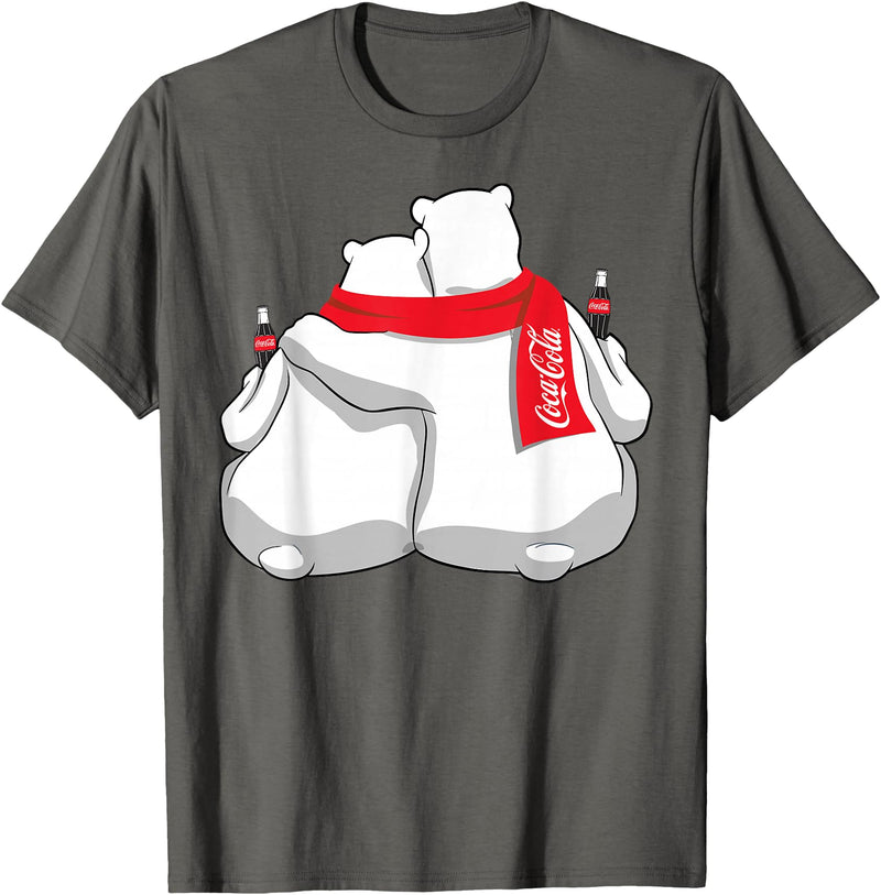 Coca-Cola Company Coca Cola Snowmies Polar Bears T-Shirt - Asphalt Grey