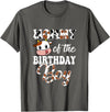 Love Family Matching Mommy of The Birthday Boy Cow Farm 1St Birthday Boy T-Shirt - Asphalt Grey