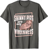 Skinny Pig Wheek Design for a Guinea Pig Lover T-Shirt - Asphalt Grey