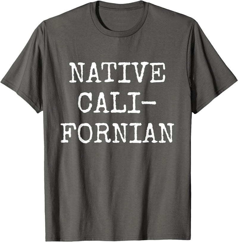 Native Californian T-Shirt - Cali California Bear Apparel T-Shirt - Asphalt Grey