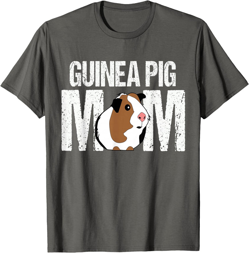 Guinea Pig Shirts & Accessories Guinea Pig Mom Shirt | Funny Guinea Pig Tshirt T-Shirt - Asphalt Grey