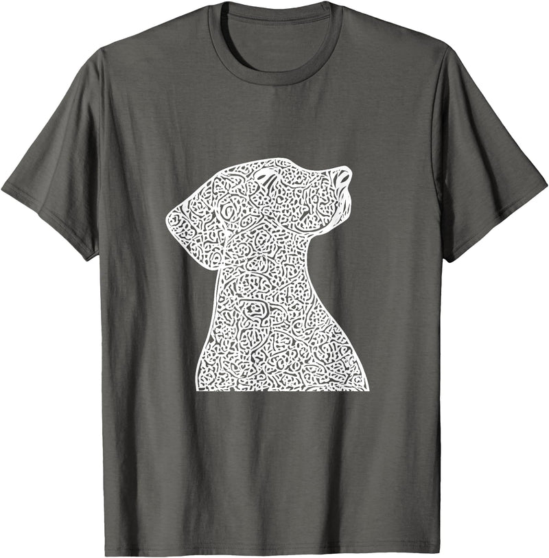 Pet Art Dog Design Dog T-Shirt - Asphalt Grey