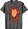 The Easy Costume Idea Shop Bear Halloween Costume Shirt - Brown Grizzly Bear T-Shirt - Asphalt Grey