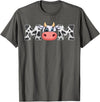 ETHRLO cow im one birthday decorations Shirts Mom Cow Print Cowboy Animal Pattern Farmer Cow Mother Mom T-Shirt - Asphalt