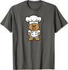 Bear In A Chef Hat - Cute Chef Bear Chef Bear - Cute Bear In A Chef's Hat Bear Chef T-Shirt - Asphalt Grey