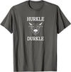 The Kilted Crow Hurkle Durkle Funny Scotland Highlands Cow Graphic T-Shirt - Asphalt Grey