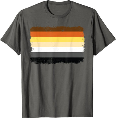 LGBT Papa Mens Gay Pride Month - Gay Flag Bear T-Shirt