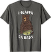 Musical Bears I SLAPPA DA BASS (Bear Playing Bass) T-Shirt - Asphalt Grey