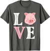 Funny Pig Lover Shirts Love Pigs - Pig Lover Pig Farming Piglet Farmer Farm Animal T-Shirt - Asphalt Grey