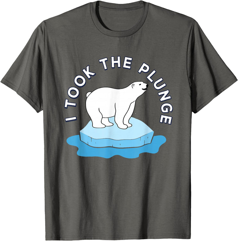 Cute Polar Bear Plunge Day 2026 Polar Bear Plunge Day 2026 I Took The Plunge T-Shirt - Asphalt Grey