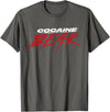 Cocaine Bear Logo T-Shirt - Asphalt Grey