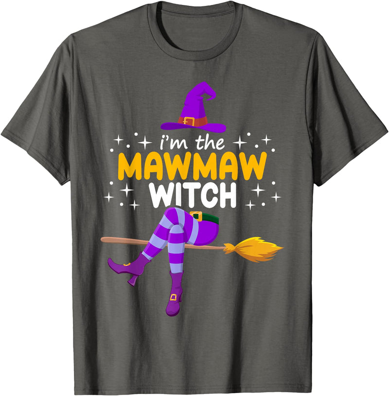 Family Halloween 2021 TShirt Outfit Women Men Kids Im The Mawmaw Witch Halloween Family Matching Group Costume T-Shirt -