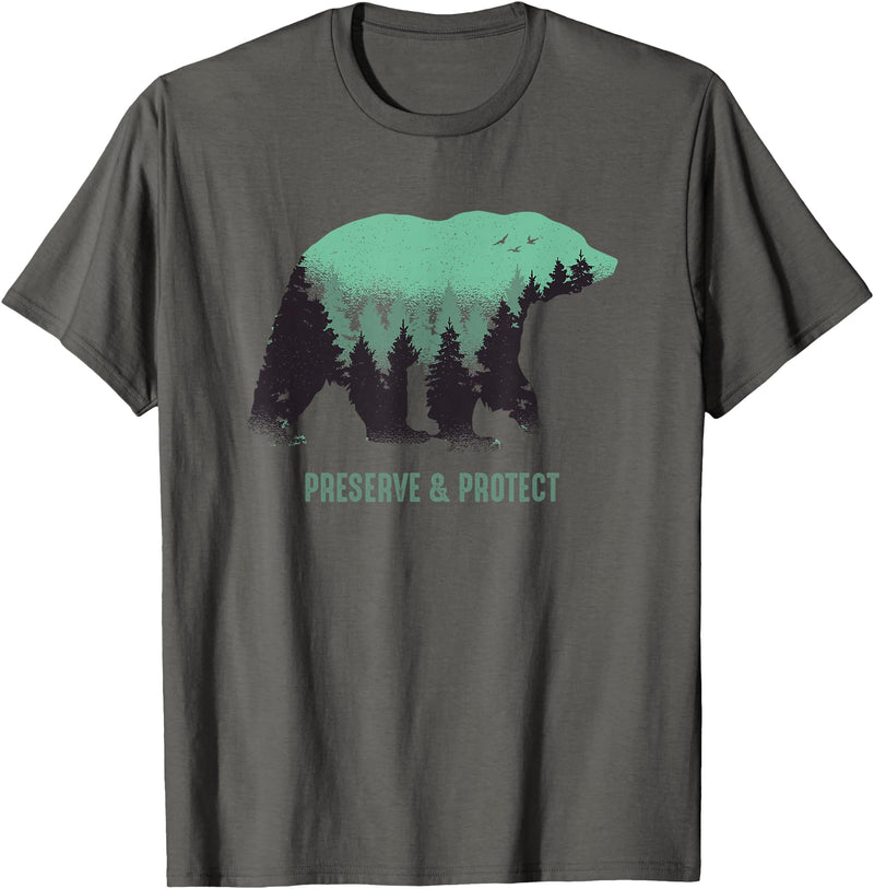 Preserve & Protect National Park Bear Preserve & Protect Vintage National Park Bear T-Shirt - Asphalt Grey