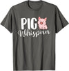 Funny Pig Lover Shirts Pig Whisperer - Pig Lover Pig Farming Piglet Farmer Farm T-Shirt Small - Asphalt Grey