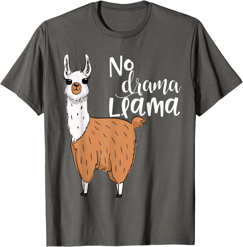 Lama-Kostüm! Lama Pyjama! Kein Drama Lama Llama Costume! Llama Pyjama! No Drama Lama T-Shirt - Asphalt Grey