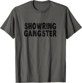 Passion8 Gear Show Pig Show Steer Gangster T-Shirt - Asphalt Grey