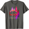 Minnesota Northwoods Gifts and Designs Minnesota - Stylish Up North Colorful Bear - Minnesota T-Shirt - Asphalt Grey