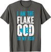 Fish Keeping Fish Tank Lovers Aquarist HS0 Saltwater Aquarium I Am The Flake God To My Fish T-Shirt - Asphalt Grey