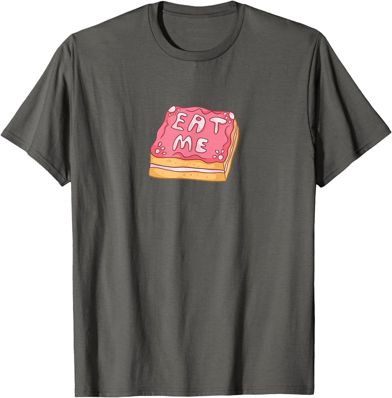 Alice in Wonderland - Eat Me - Magic Cake Rabbit T-Shirt in Asphalt Grey