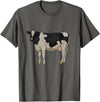 Cows and cattle Drawing of a Holstein cattle T-Shirt - Asphalt Grey