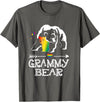 Proud Mom LGBT Pride Tee Grammy Bear Grammy Bear Proud Mom Rainbow Flag LGBT Pride T-Shirt - Asphalt Grey