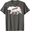Nana Shirts By No1 Tees Nana Bear Shirt - Nana Bear Water Color Flower Grandma T-Shirt - Asphalt Grey