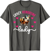 Funny Kunekune Pigs For Kunekune Pig Mom Crazy Kunekune Lady Kunekune Pig Mom Kunekune Pig Lover T-Shirt, Small - Asphalt Grey
