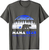 Mama Bear Retro Tuberous Sclerosis Awareness T-Shirt - Asphalt Grey