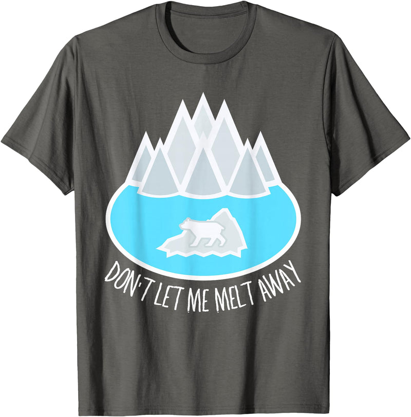 Arctic Explorers T-shirts and Gifts Polar Bear TShirt Ice Caps Melting glaciers cute Arctic Tee T-Shirt - Asphalt Grey