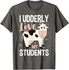 Cow Lover Gift Co. Cow Teacher Lover T-Shirt - Asphalt Grey