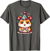 Birthday Hamster for Children Birthday Hamster T-Shirt - Asphalt Grey