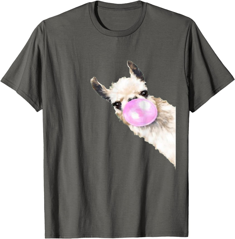 Funny Llama shirt animals costume girls mens Vintage Llama Women Shirt Llama Lovers for kids and girls T-Shirt - Asphalt Grey