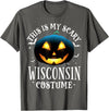 99 Gifts Halloween Matching Group Costume Pajamas Wisconsin Halloween Matching Pajama Costume T-Shirt - Asphalt Grey