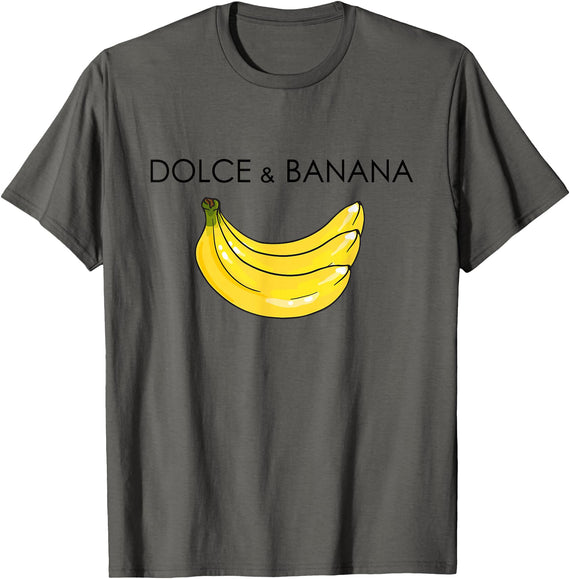 Banana Design costume for Fashion Lover Funny Banana Graphic Humor Sarcasm Fashion Trend T-Shirt - Asphalt Grey