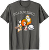 Antidepressants Rabbit Cute Bunny Funny Rabbit Lover T-Shirt in Asphalt Grey