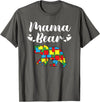 Mama Bear Autism Awareness Mom Puzzle Clothing Co Autism Awareness Mama Bear Proud Autistic Mom T-Shirt - Asphalt Grey
