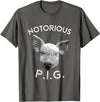 Funny Piggy Smalls Bacon Lover Floribama Shore Tee Notorious PIG Funny Pet Pig Lover Cute Farmer Gift T-Shirt - Asphalt Grey