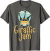 Hadley Designs Giraffe Giraffic Jam For Women Men Kids, Funny Animal T-Shirt - Asphalt Grey