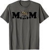 Highland Cattle Corner Messy Bun Life Hair Glasses highland cow mom T-Shirt - Asphalt Grey