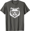 grandpa Bear Family Apparel Grandpa Bear Face with Sunglasses T-Shirt - Asphalt Grey