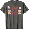 Family Birthday Bear Gifts Aunt of The Birthday for Girl Bear 1st Birthday Party Girl T-Shirt - Asphalt Grey