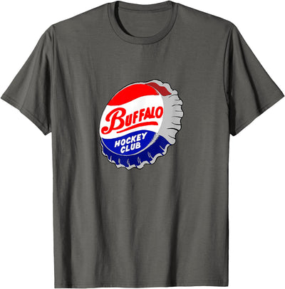 Cow Vintage Buffalo Hockey Buffalo New York Hockey Club T-Shirt