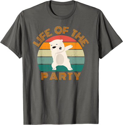 Christmas party cute bear dab dancing Life of the party, dabbing polar bear, birthday, Christmas T-Shirt