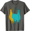Funny Llama T-Shirt Como Te Llamas Funny Spanish Joke Llama Shirt Tee T-Shirt - Asphalt Grey