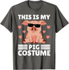 Funny Pig Costume For Men Or Boys This Is My My Pig Costume Men Pig Stuff Funny Farmer Boy Pig T-Shirt - Asphalt Grey